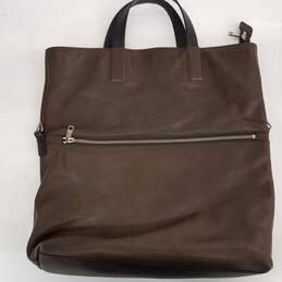 Coach Brown Leather Tote Bag alternative image