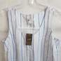 Blue and white stripe midi dress w tags petite XS image number 4