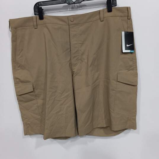 Men's Beige Nike Dri-Fit Golf Shorts Size 42 NWT image number 1