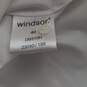 Windsor Women's White Stretch Button Up Cap Sleeve Shirt Size 40 NWT image number 4