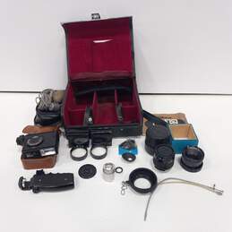 Vintage Bundle of Camera Accessories w/Travel Case