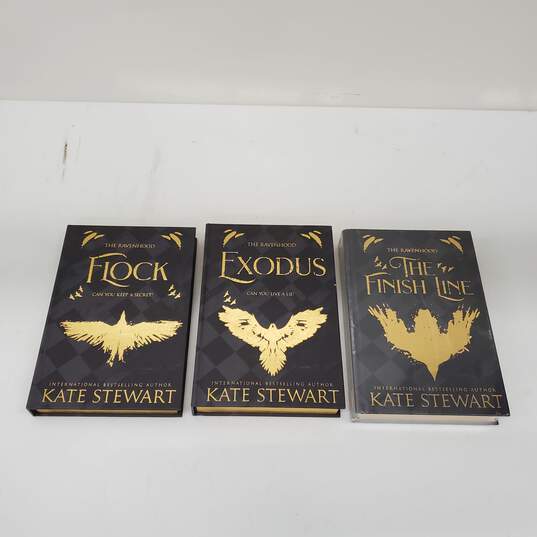 Kate Stewart The Ravenhood Special Edition Bird Box Book Set of 3 - Exodus, Flock, Sealed The Finish Line image number 1