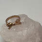 Designer Kate Spade Gold-Tone Bow Love Notes Fashionable Plain Band Ring image number 1