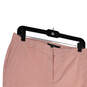 Womens Pink White Pinstriped Slash Pockets Flat Front Ankle Pants Size 8 image number 3