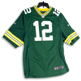 Mens Green NFL Green Bay Packers Aaron Rodgers # 12 Football Jersey Size L