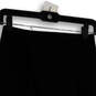 Womens Black Flat Front Back Zip Kne Length Straight & Pencil Skirt Size XS image number 3