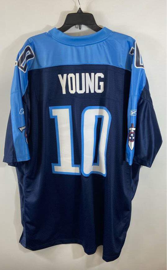 Reebok NFL Titans Young #10 Blue Jersey - Size 4XL image number 2