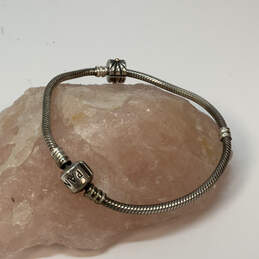 Designer Pandora 925 ALE Sterling Silver Snake Chain Bracelet With Charm