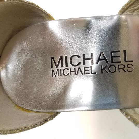 Michael Kors Women's Berkley Leather Open Toe Heel Size 7 image number 8