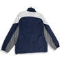 NWT Womens Blue Gray Chicago Bears Mock Neck Full-Zip Windbreak Jacket Sz L image number 2