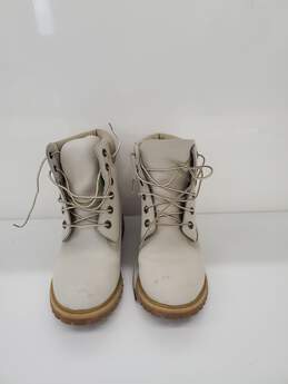 Timberland 8228A Women's Premium Cream Boots Size-8.5 Used