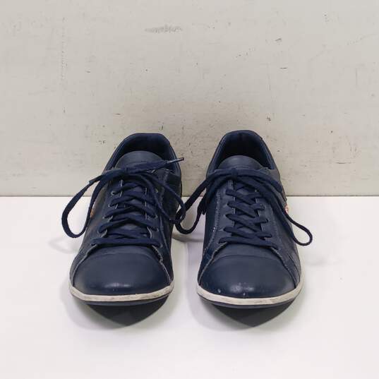 Lacoste Chaymon Women's Blue Leather Sneakers Size 6.5 image number 1