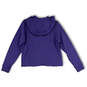 NWT Womens Purple Long Sleeve Hooded Pullover Sweatshirt Size Small image number 2