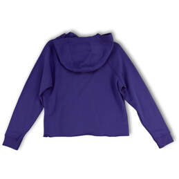 NWT Womens Purple Long Sleeve Hooded Pullover Sweatshirt Size Small alternative image