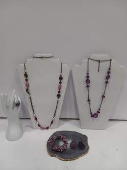 Assorted Purple Tone Fashion Jewelry Lot of 5
