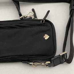 Womens Kate Spade Black Inner Pockets Adjustable Strap Crossbody Bag