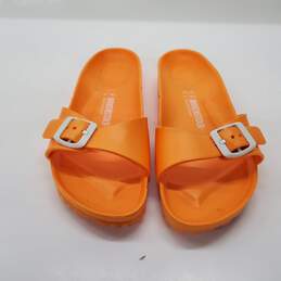 Birkenstock Madrid EVA Orange Slide Sandals Unisex Men's 6/Women's 8