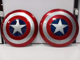 Pair of Hasbro Marvel Captain America Shields B7436-24"