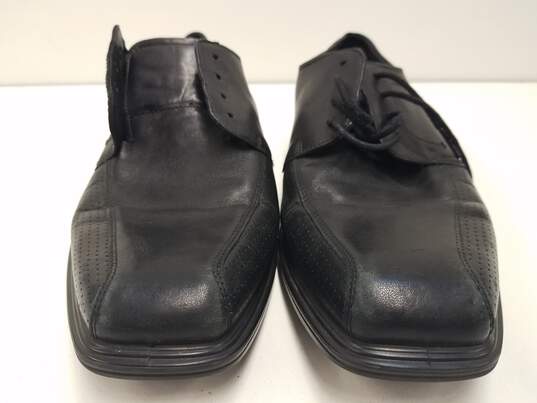 ECCO Black Leather Lace Up Oxford Shoes Men's Size 44 image number 4