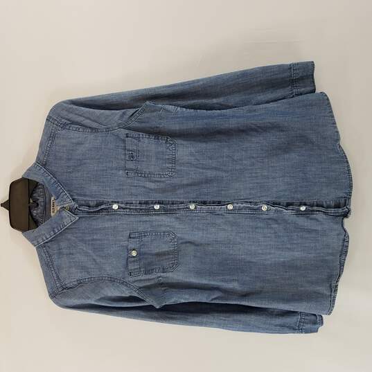 Old Navy Women Blue Button Up S image number 1