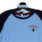 Mens Blue Short Sleeve Crew Neck Pullover Baseball T-Shirt Size Large image number 3