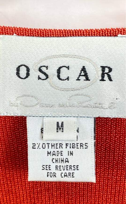 Oscar De La Renta Orange Cardigan - Size Medium image number 3