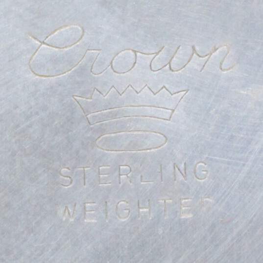 Vintage Crown Weighted Sterling Silver Salt & Pepper Shakers image number 5