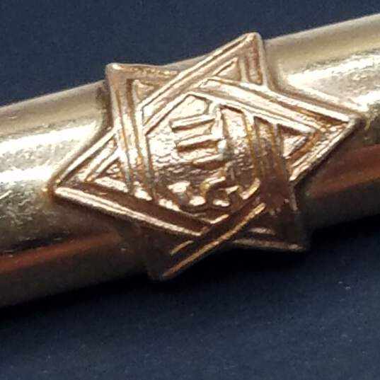CM 14K Gold Judaica Pendant Damage 1.1g image number 3