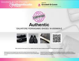 Authentic Salvatore Ferragamo Mens Black Leather Loafer Shoes Size 10.5 D alternative image