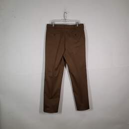 Mens Regular Fit Slash Pocket Straight Leg Flat Front Dress Pants Size 34 alternative image