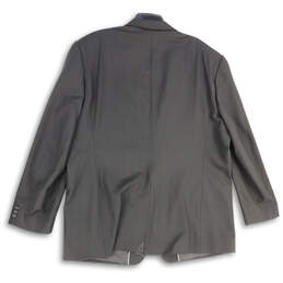 NWT Mens Black Notch Lapel Single Breasted Two Button Blazer Size 54 LN alternative image