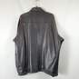 Back Bay Leather Design Men Black Leather Jacket sz L image number 2
