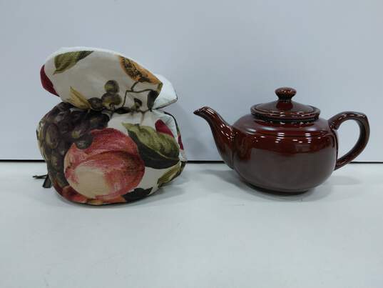 Vintage Royal Oak Brown Teapot & Tea Cozy Set image number 3
