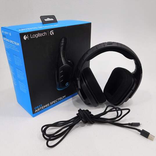 Logitech G633 Artemis Spectrum RGB 7.1 Surround Sound Gaming Wired Headset image number 1