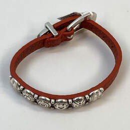 Designer Brighton Silver-Tone Adjustable Strap Harmony Bandit Wrap Bracelet