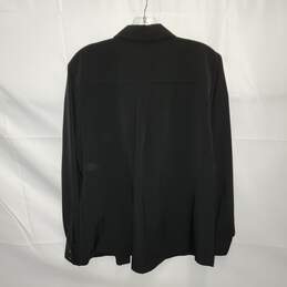 Karl Lagerfeld Paris Black Button Up Long Sleeve Shirt Size M alternative image
