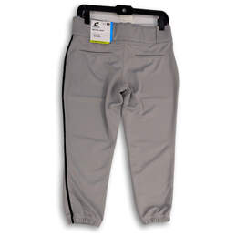 NWT Womens Gray Flat Front Pockets Regular Fit Softball Pants Size Medium alternative image