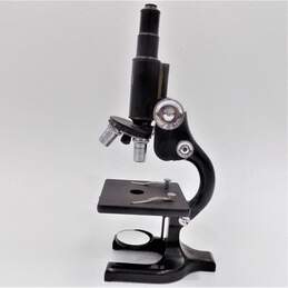Vintage Spencer Buffalo Cast Metal Scientific Microscope alternative image