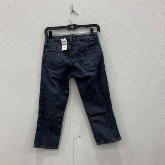 NWT Womens Blue Denim Mid Wash Pockets Regular Fit Straight Leg Jeans Sz 25 image number 2
