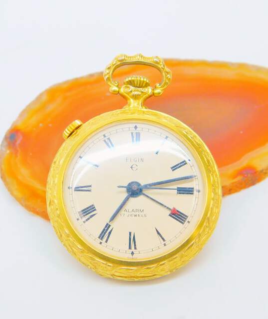 Vintage Elgin Swiss 978 17 Jewels Pocket Watch 34.6g image number 2