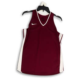 NWT Womens Red Sleeveless Round Neck Activewear Tank Top Size Medium