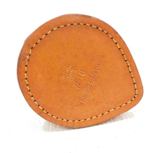 Vintage Perrin No. 10 & Argus Tan California Saddle Leather Camera Lens Cases image number 10