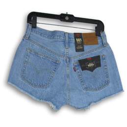 NWT Womens Blue Denim Medium Wash 5-Pocket Design Cut-Off Shorts Size 28 alternative image