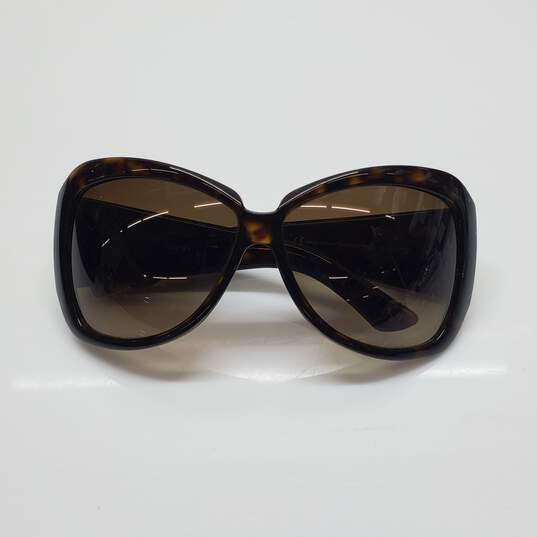 Gucci Brown Tortoiseshell Logo Embellished Sunglasses AUTHENTICATED image number 1