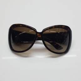 Gucci Brown Tortoiseshell Logo Embellished Sunglasses AUTHENTICATED