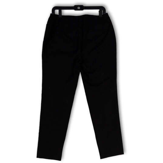 Womens Black Flat Front Stretch Pockets Regular Fit Ankle Pants Size 0.5 image number 2