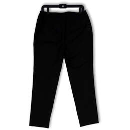 Womens Black Flat Front Stretch Pockets Regular Fit Ankle Pants Size 0.5 alternative image