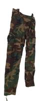 Mens Multicolor Camouflage Cargo Pants Size Large Long image number 2