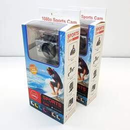 Set of 2 Unbranded HD 1080p Waterproof Action Cameras