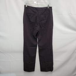 VTG Pendleton WM's Lightweight Dark Brown & Blue Pin Stripe Linen Trousers Size 4 alternative image